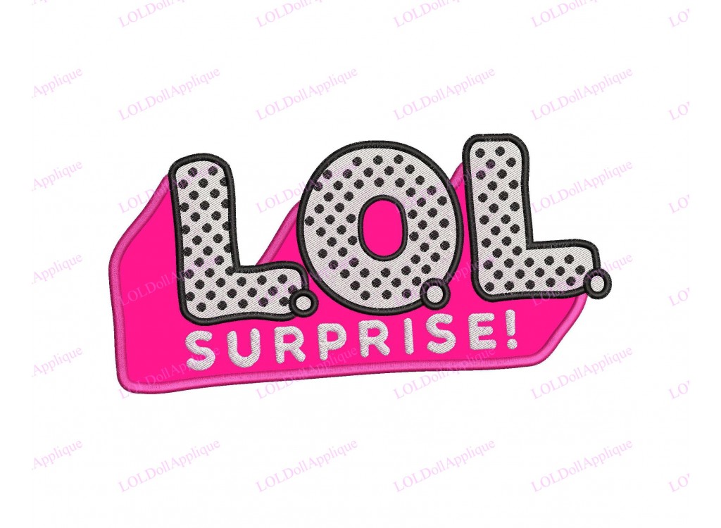 Logo LOL Dolls Surprise Applique Design